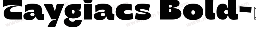 Taygiacs Bold字体转换